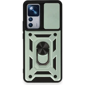 Xiaomi Mi 12T Kılıf Kamera Koruma Sürgülü Şık Pars Tank Sert Silikon Kapak