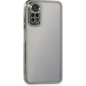 Redmi Note 11 4g Kılıf Kamera Lens Korumalı Razer Lens Silikon Kapak - Gümüş