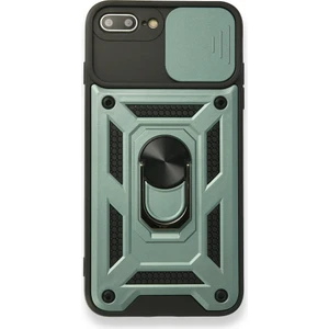 iPhone 7 Plus Kılıf Kamera Koruma Sürgülü Şık Pars Tank Sert Silikon Kapak