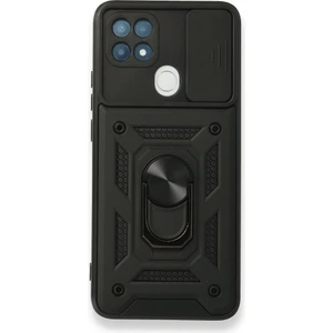 Oppo A15 Kılıf Kamera Koruma Sürgülü Şık Pars Tank Sert Silikon Kapak