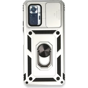 Redmi Note 10 Pro Kılıf Kamera Koruma Sürgülü Şık Pars Tank Sert Silikon Kapak