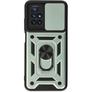 Redmi 10 2022 Kılıf Kamera Koruma Sürgülü Şık Pars Tank Sert Silikon Kapak