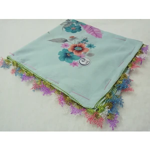 ve Reyhan El Emeği Iğne Oyası Yazma , Fular ,yemeni, Mevlüt Örtüsü ,hediyelik 4 Kenarı Oyalı