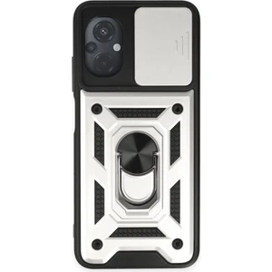 Poco M5 Kılıf Kamera Koruma Sürgülü Şık Pars Tank Sert Silikon Kapak