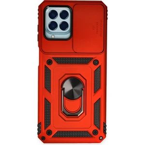 Samsung Galaxy M33 Kılıf Kamera Koruma Sürgülü Şık Pars Tank Sert Silikon Kapak