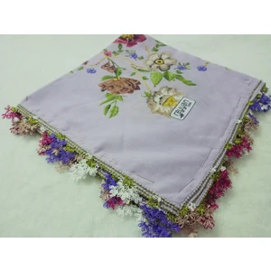 ve Reyhan El Emeği Iğne Oyası Yazma , Fular ,yemeni, Mevlüt Örtüsü ,hediyelik 4 Kenarı Oyalı