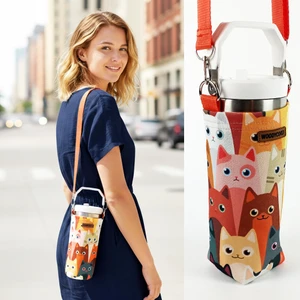 1 Litrelik Tasarım Matara Su Şişesi Taşıma Çantası Bottle Bag