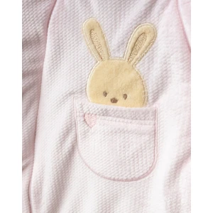 Sevimli Tavşan Desenli Kapüşonlu Wellsoft Astarlı Astronot Kozmonot Tulum