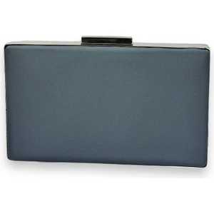 Lacivert Saten Çizilmez Kumaş Abiye Çanta Gece Çantası Nişan Düğün Çantası El Çantası