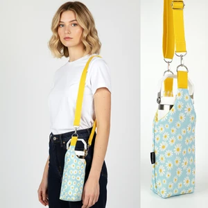 1 Litrelik El Yapımı U Model Papatya Desenli Matara Kılıfı