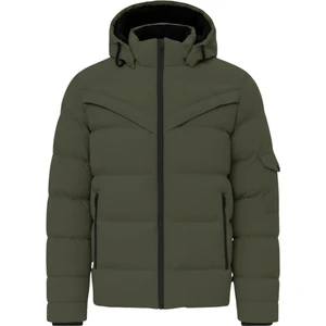 Erkek Yeşil Erkek Outdoor Su Geçirmez Kapüşonlu Kışlık Kaban – Rüzgar ve Yağmura Dayanıklı  Mont&kaban