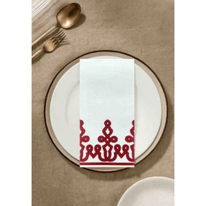 Pelure Store Nora Bordo Desenli 50 'li Kutusuz Kagit Airsof Peçete