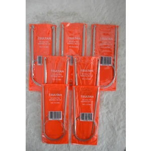 Iki Ucu Tığ Çelik Misinalı (80 Cm) 7'li Set