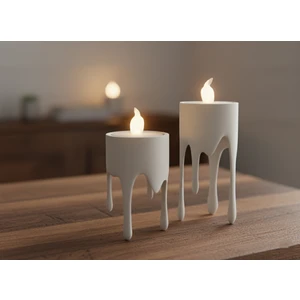 JS 3DDREAMS Eriyen Mum Görünümlü Tealight