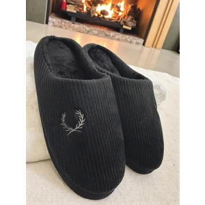 Erkek Ev Terliği Ses Yapmayan Yumuşak Rahat Taban Içi Yünlü Terlik