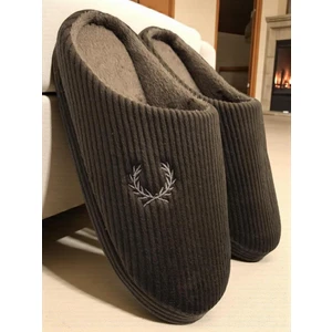 Erkek Ev Terliği Ses Yapmayan Yumuşak Rahat Taban Içi Yünlü Terlik