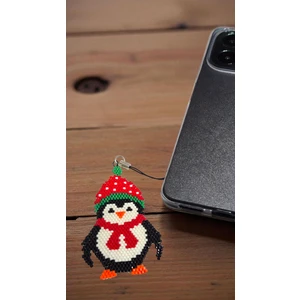 Miyuki Boncuk El Yapımı Penguen Telefon Çarmı - Charm