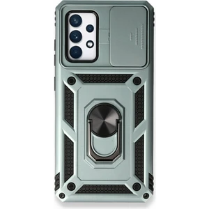 Royal Cover Samsung Galaxy A73 5g Kamera Sürgülü Tam Koruma Sert Silikon Kapak Ryc/ Pars Yüzüklü