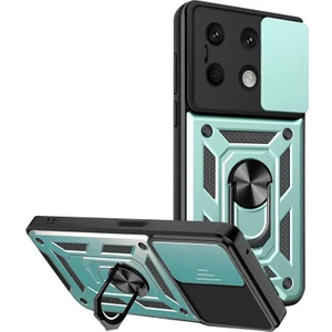 Royal Cover Redmi Note 13 4g Kamera Sürgülü Tam Koruma Sert Silikon Kapak Ryc/ Pars Yüzüklü