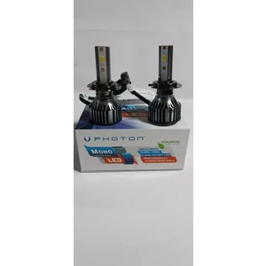Mono LED Xenon Far Ampulu  12V-24V LED Headlight Şimşek Etkili Xenon LED