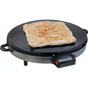 50 cm Termostatlı Elektrikli Katmer ve Gözleme Tavası - Emaye Gövde, Bakalit Tutamak, Ayarlanabilir Sıcaklık, Enerji Tasarrufu