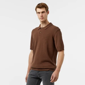 Erkek Kahverengi Classic Fit Kısa Kollu Triko S47303T.2CZ