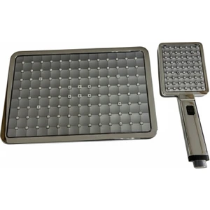 Tua Armatür TUA Armatur Venüs Diktörtgen Robot Tepe Yağmurlama Duş Başlığı Kafası ve El Duşu Takımı