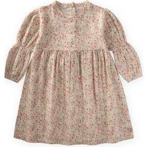 Elbise 4-12 Yaş Ekru