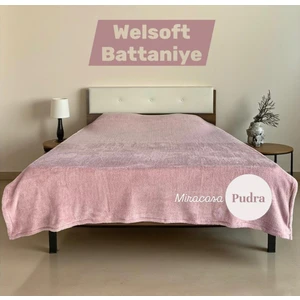 Welsoft Çift Kişilik Düz Renk Peluş Battaniye