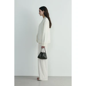 Suud Collection Ekru Ura Triko Atkı