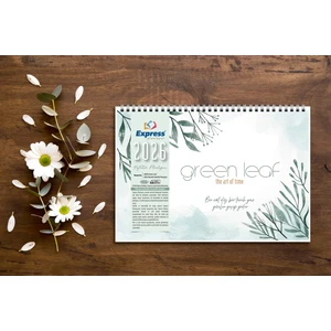 Express Planner 2026 Takvim A4 Ebat 53 Haftalık Planlayıcı Green Leaf