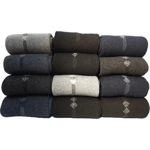 Trendcorap & Stilteks 12 Çift Ekonomik Pamuklu Kışlık Kalın Havlu Erkek Çorap