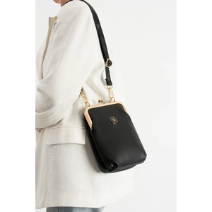 Sn 1433 Burslu Kadın Omuz Çantası Klipsli El Çantası Çapraz Çanta