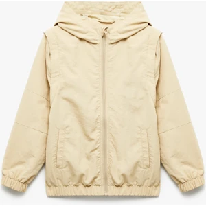 Uzun Kollu Fermuarlı Basic Kapşonlu Ceket