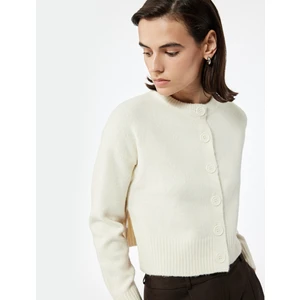 Uzun Kollu Bisiklet Yaka Triko Hırka