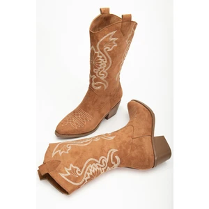 Kovboy Soğuk Geçirmez Kışlık Kadın Çizme