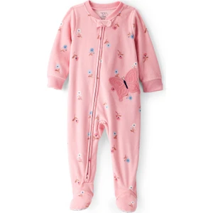 Kız Çocuk Pembe Polar Tulum