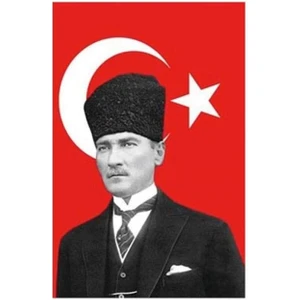 Atatürklü Bayrak 100X150 cm