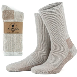 Alpaka Yünlü Tam Havlulu Kalın Termal Çorap 6005-6006