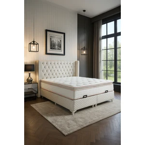 Peluş Tavşan Tüyü Kumaşlı Pedli Yaylı Yatak 100 x 200 cm