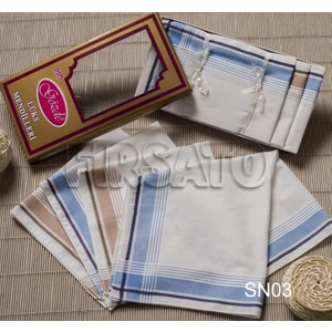 Gözde Kumaş Mendil 12'li Sarı Kutulu Set 46X46CM