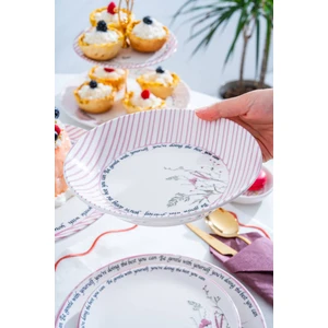 6 Lı Çukur Yemek Tabağı - 19 cm