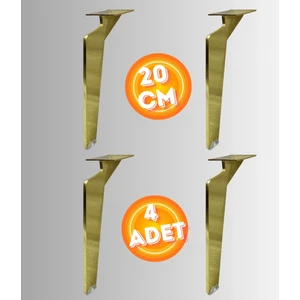Can Aksesuar 20 cm Metal Tabanca Ayak Koltuk Ayağı Mobilya Ayağı Ünite Ayağı Konsol Ayağı Puf Berjer Ayağı ( 4 Adet )