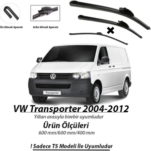 Vw Transporter T5 2004-2012 Ön ve Arka Muz Silecek Takımı