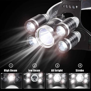 Sge Teknoloji  Teknoloji Şarjlı 5 LED 18000 Lümen Kafa Lambası