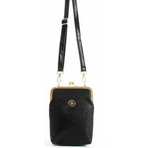 Kadın Burslu Gold Aksesuarlı Ayarlanabilir Çapraz Askılı Suni Deri Omuz ve Çapraz Çanta 1433