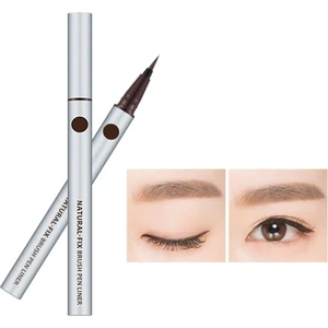 İnce Fırça Uçlu Kalem Eyeliner Natural Fix Brush Pen Liner (Brown)