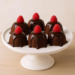 9'lu Yarım Küre Muffin, Çikolata, Kek Kalıbı - Silikon