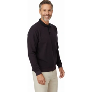 Erkek Kışlık Polo Yaka Kazak Pamuklu Örme Klasik Pıtırcık Selanik Düğmeli Fleto Cepli Rahat