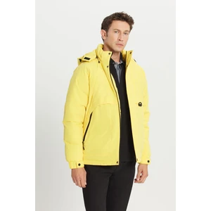 Altınyıldız Classics Standart Fit Normal Kesim Kapüşonlu Dik Yaka Yan Cepli Casual Mont